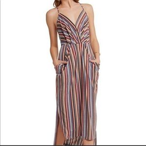 BCBGeneration striped midi dress
